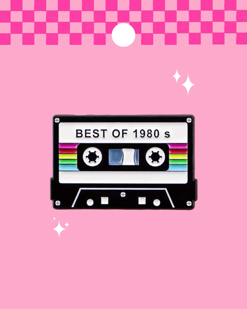 Best of the 1980s Cassette Enamel Pin Badge