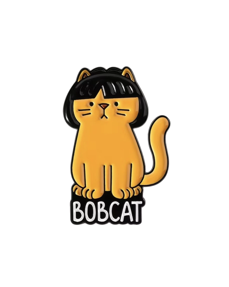 Bob Cat Enamel Pin Badge