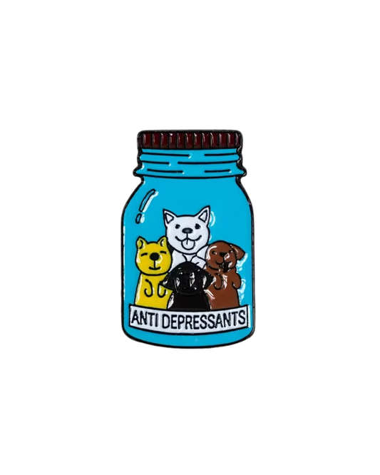 Dog Pills Enamel Pin Badge