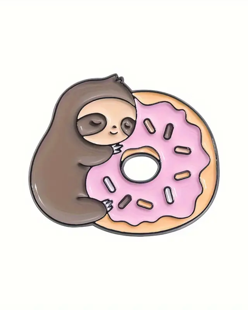 Enamel Sloth Pin Badge Assorted