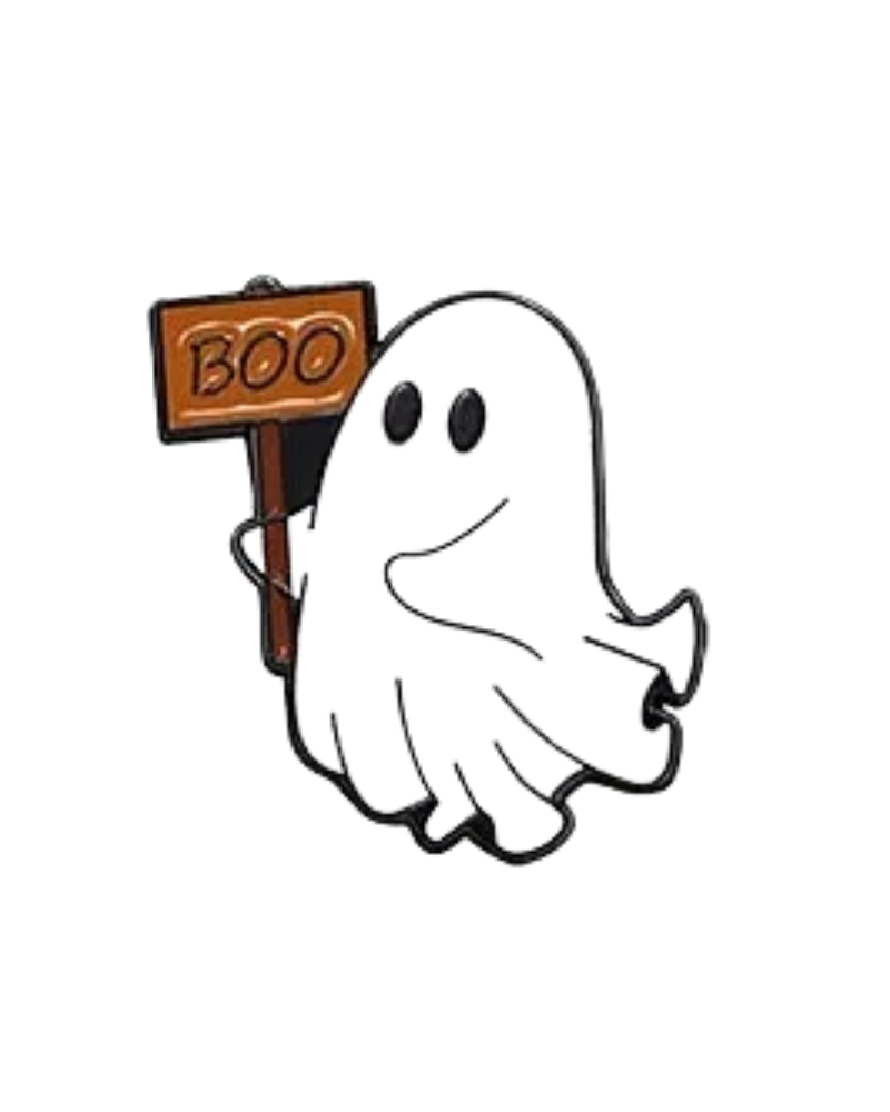 Ghost Boo Enamel Pin Badge