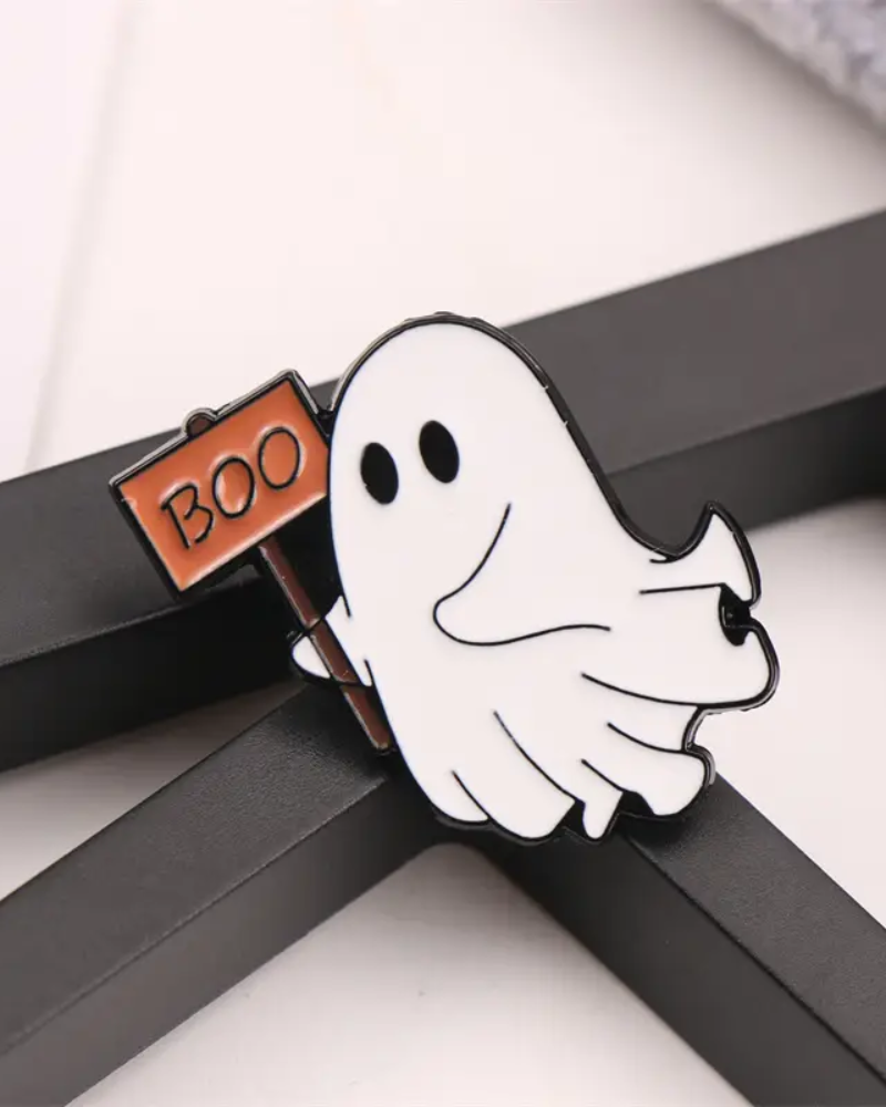 Ghost Boo Pin Badge