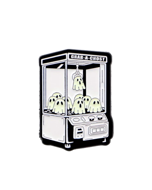 Grab a Ghost Arcade Machine Enamel Pin Badge