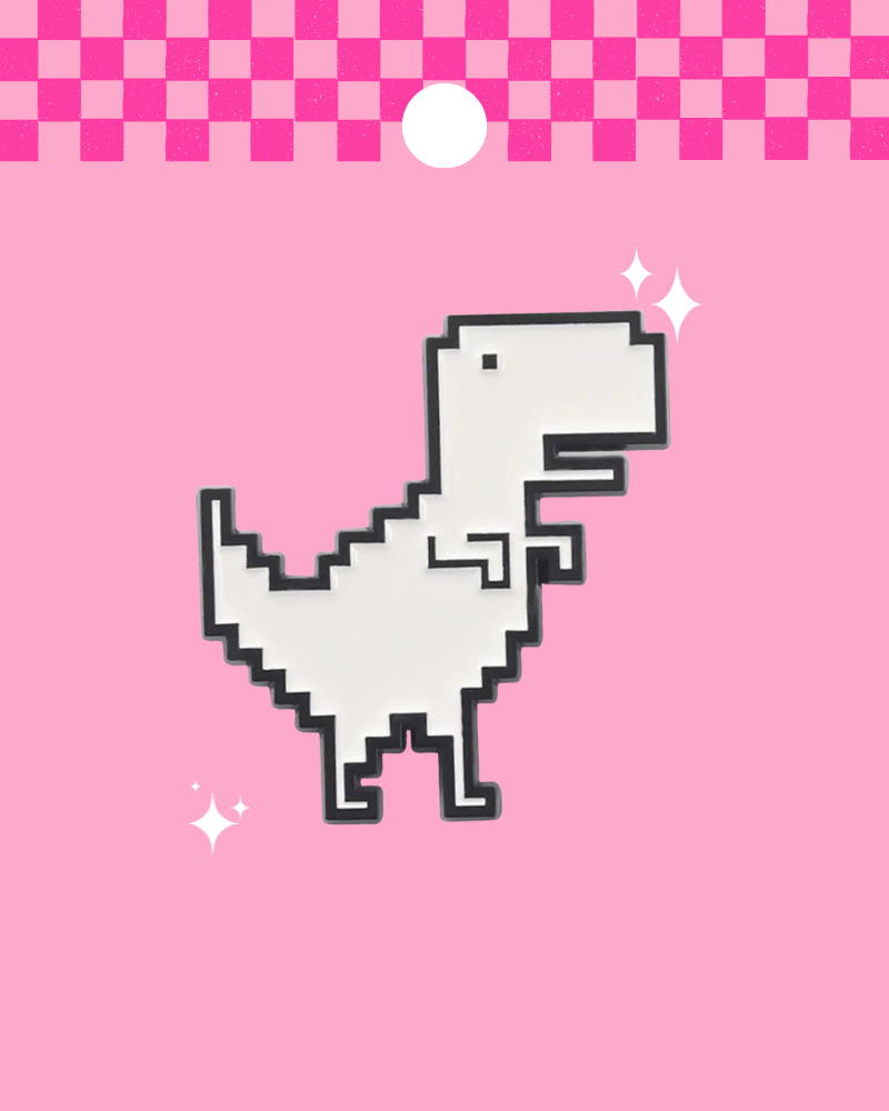Google Pixel Dinosaur Enamel Pin Badge