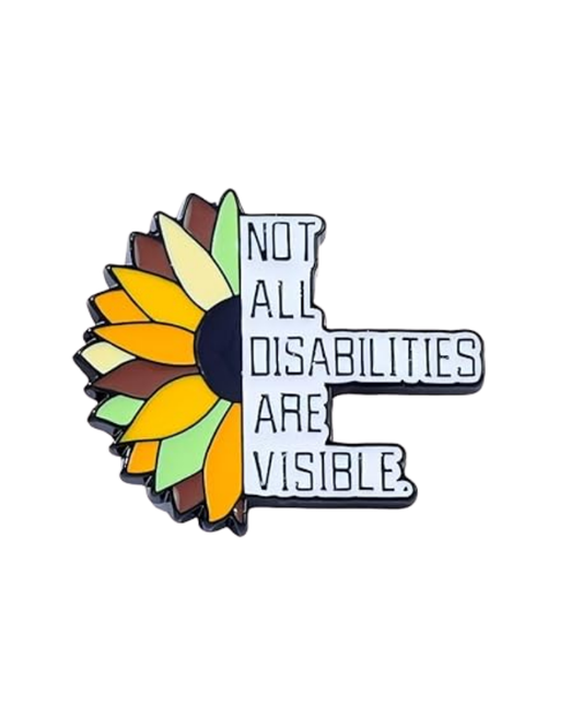 Hidden Disability Sunflower Pin Badge