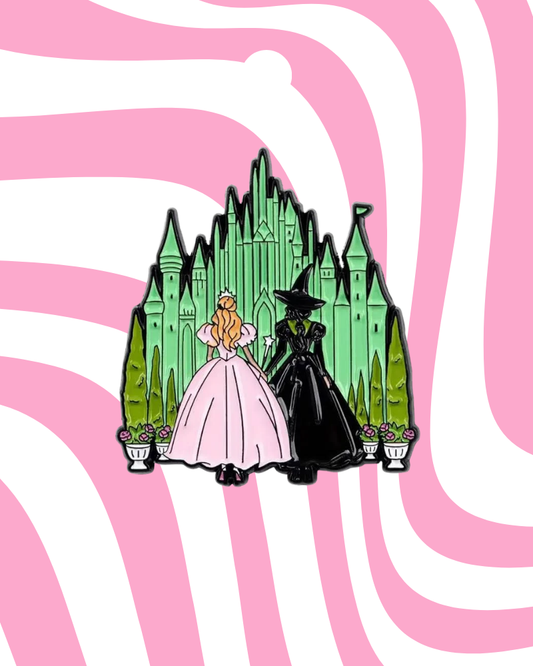 Glinda & Elphaba Wicked Pin Badge