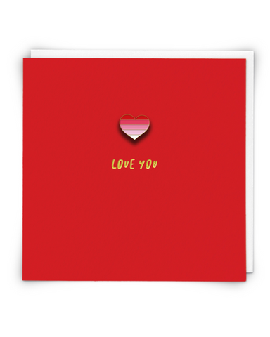 Love You Enamel Pin & Card