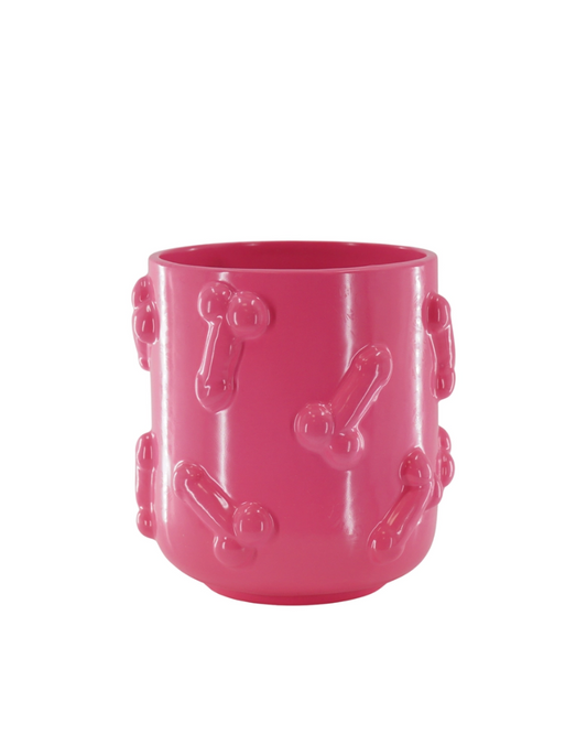 Pink Ceramic Dicks Pot