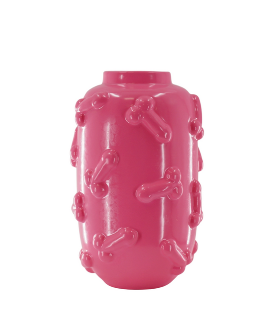 Pink Ceramic Dicks Vase