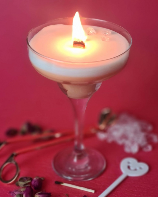 Vegan Handmade Pornstar Martini Scented Cocktail Candle