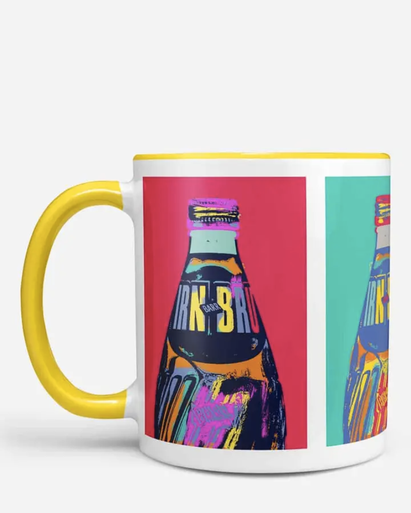 Irn Bru Pop! Chunky Mug By Gillian Kyle