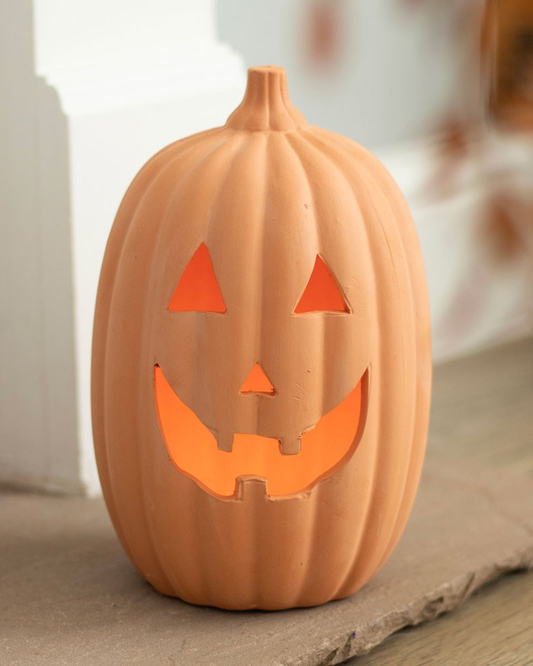 23cm Terracotta Pumpkin Ornament