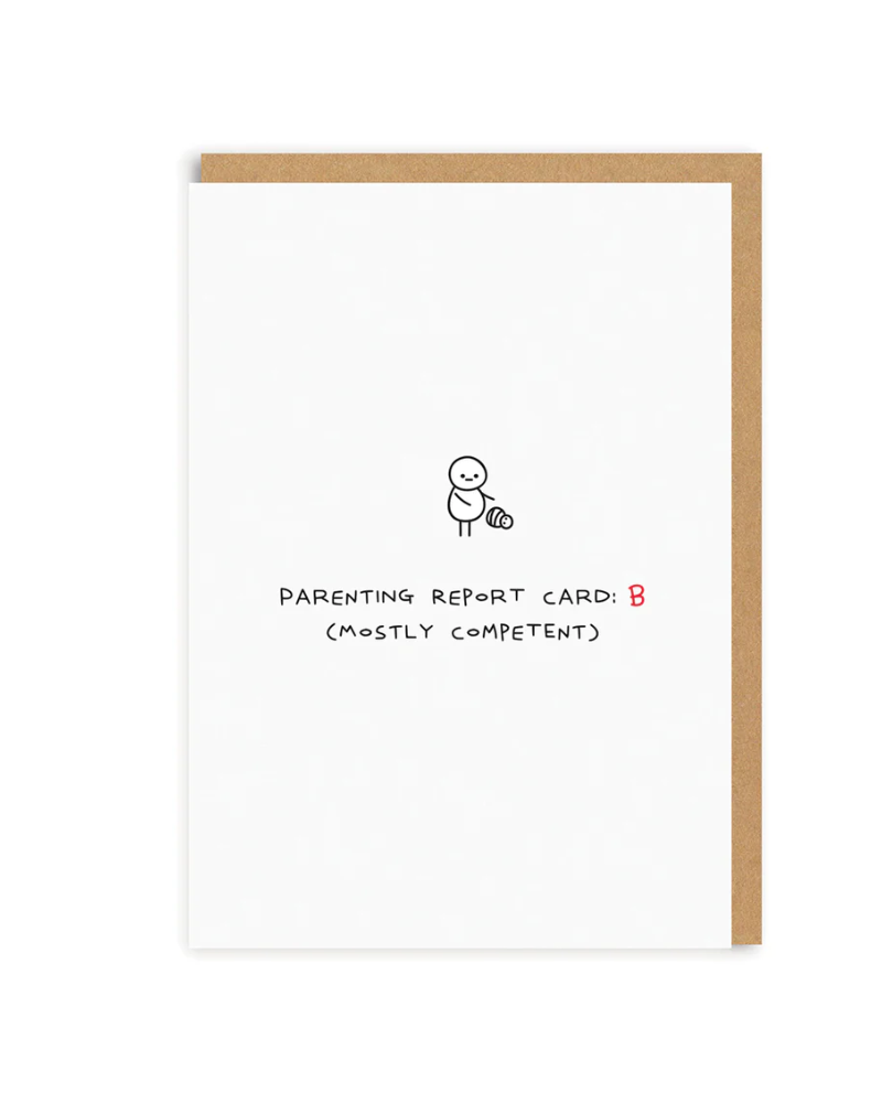 Parenting Report Card Greeting Card