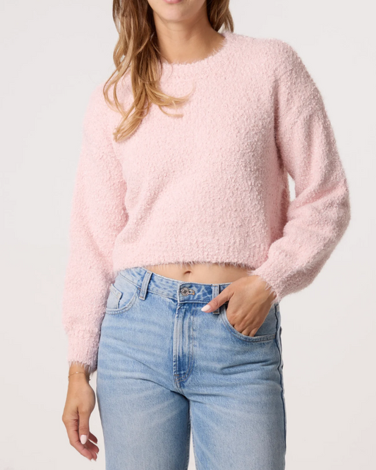 Pink Soft Knit Round Neck Jumper