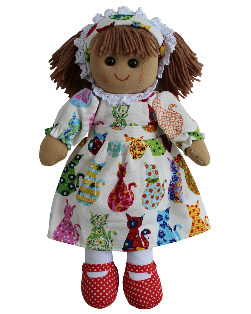 Cat Print Dress Rag Doll