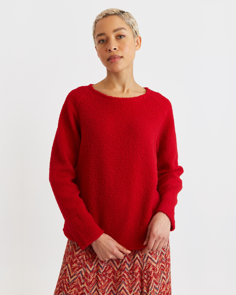 Blanka Teddy Jumper In Red