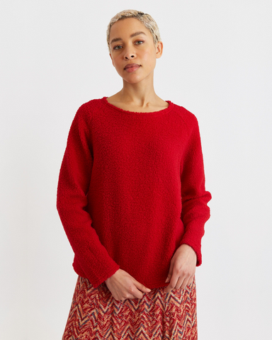 Blanka Teddy Jumper In Red