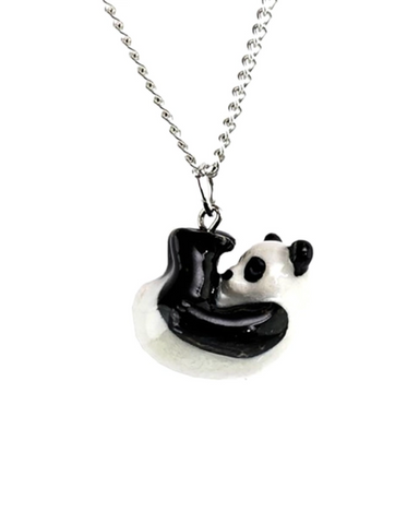 Roly Poly Panda Necklace