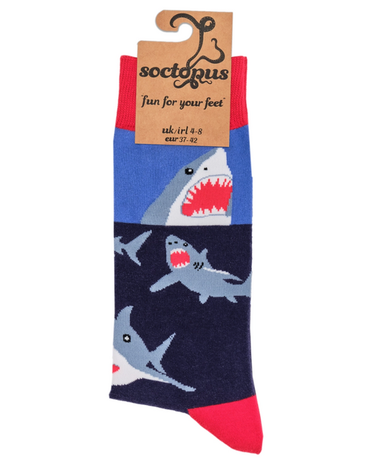 Shark Attack Crew Socks