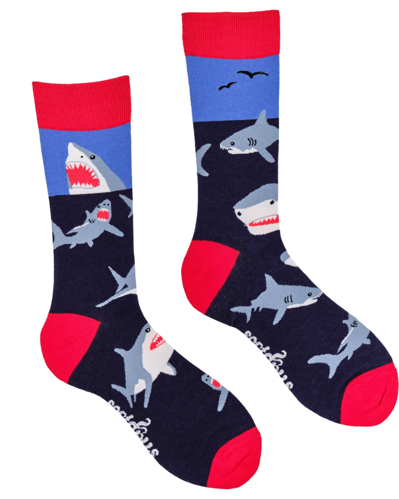 Shark Attack Crew Socks