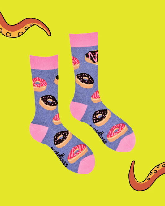 Glitter Doughnuts Crew Socks
