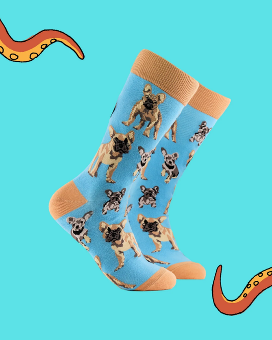French Bulldog Crew Socks