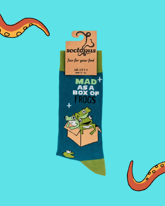 Mad as a Box of Frogs Crew Socks