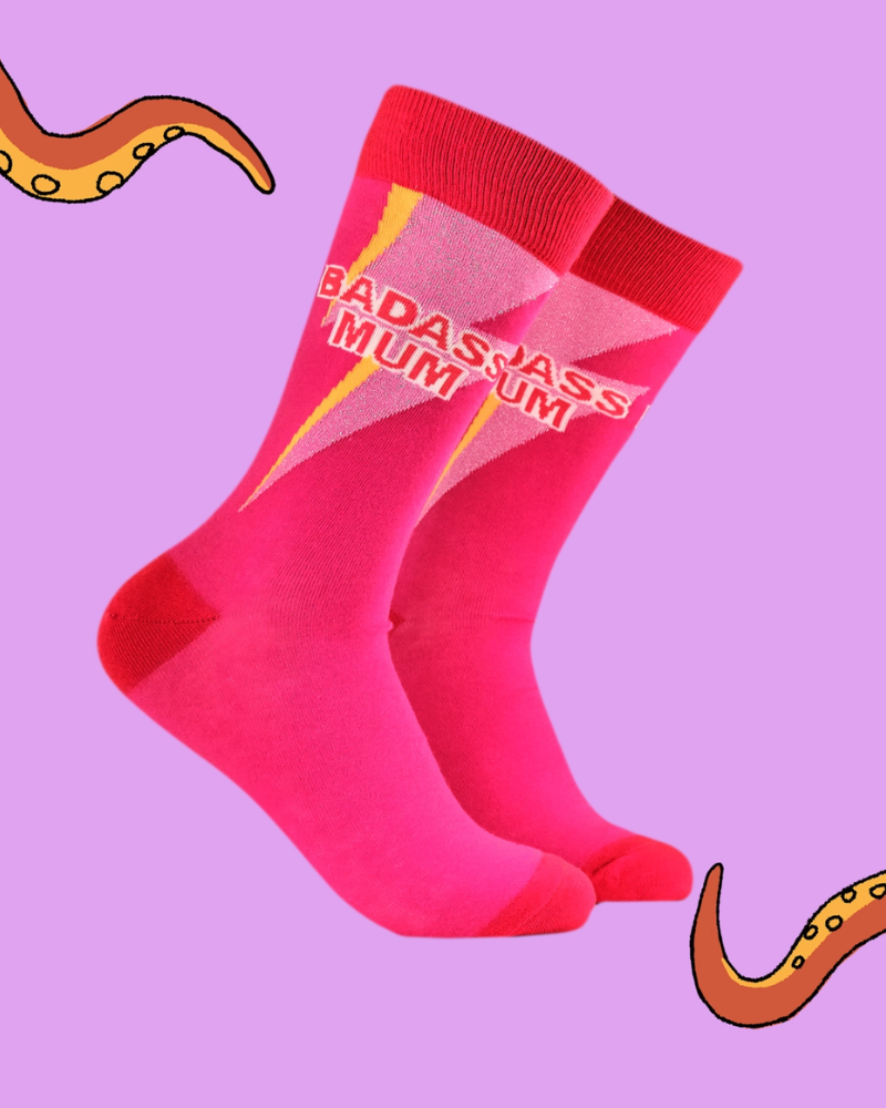 Badass Mum Lightning Crew Socks