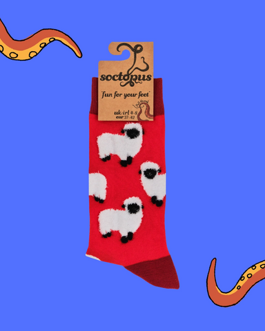Ladies Fluffy Sheep Socks