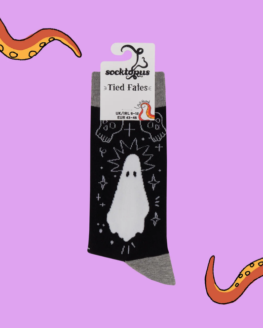 Tied Fates Ghost Crew Socks
