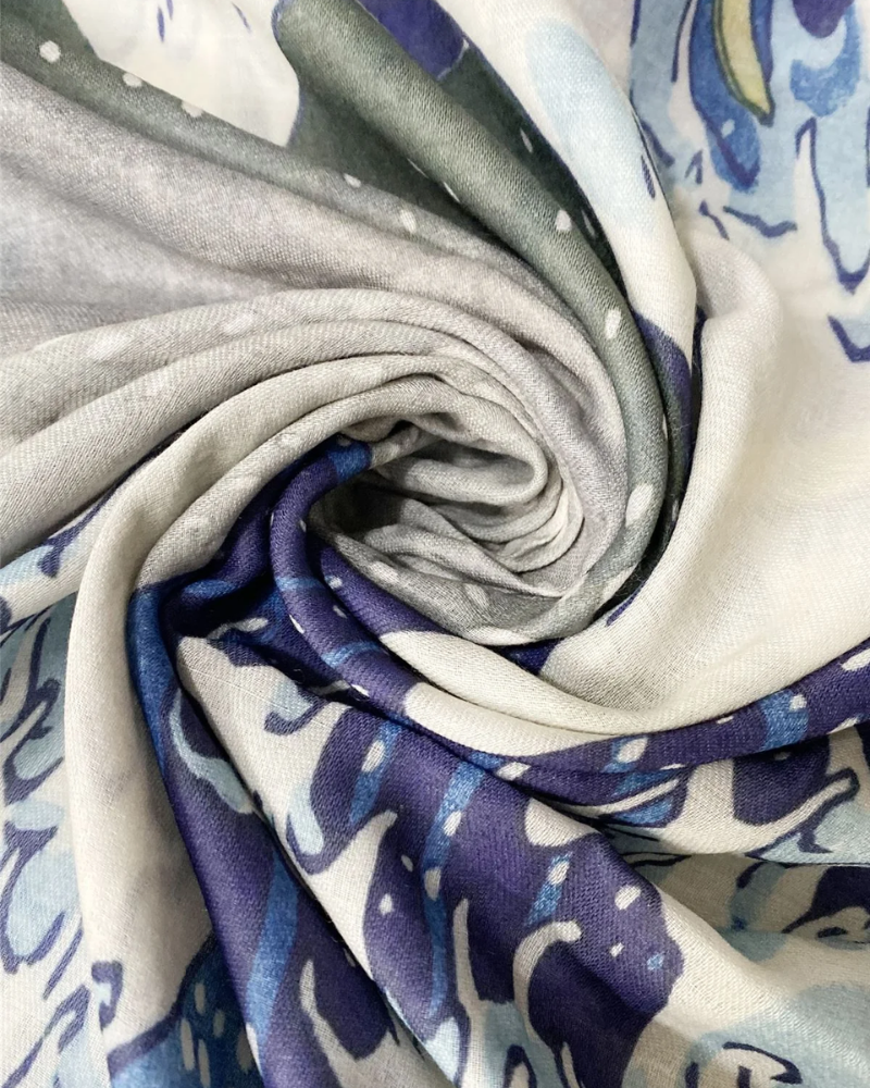 Hokusai's Great Wave Silk Scarf