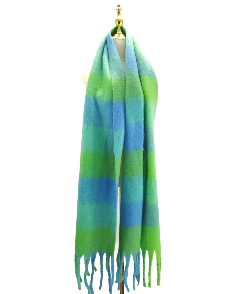Cosy Check Blanket Scarf Assorted