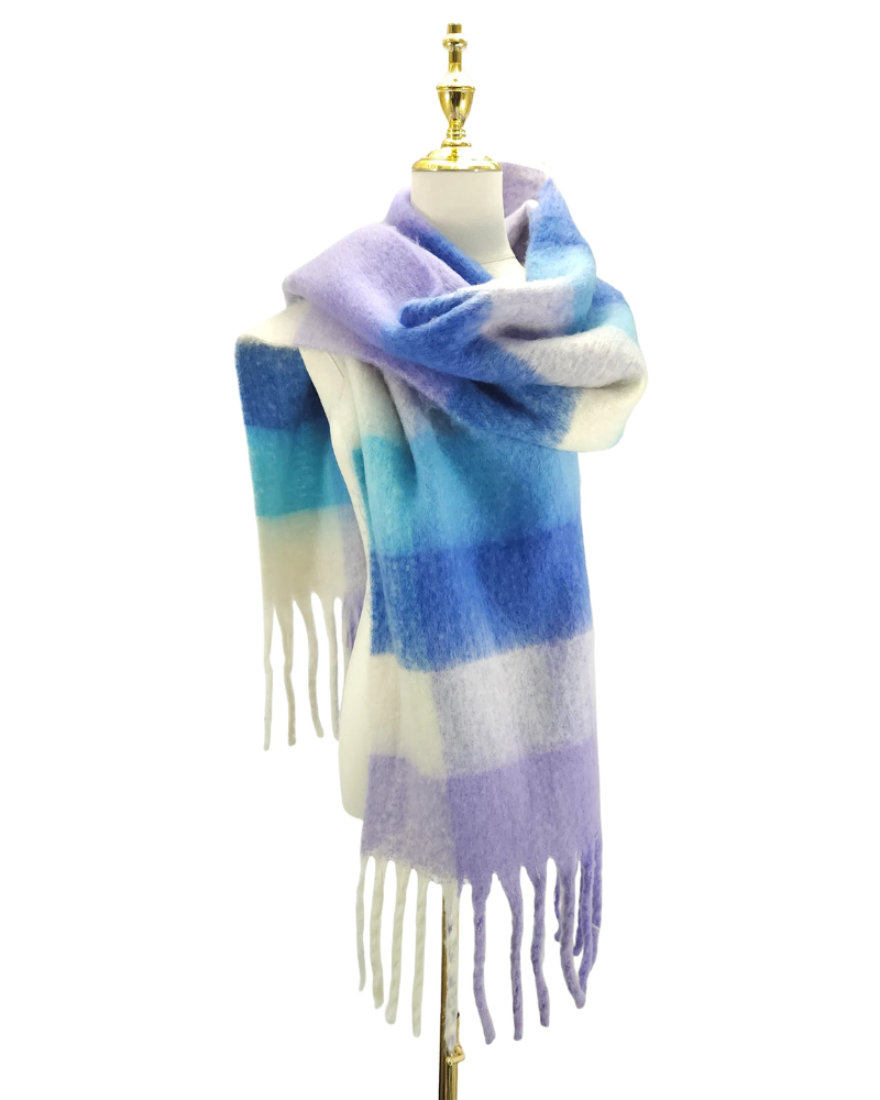 Cosy Check Blanket Scarf Assorted