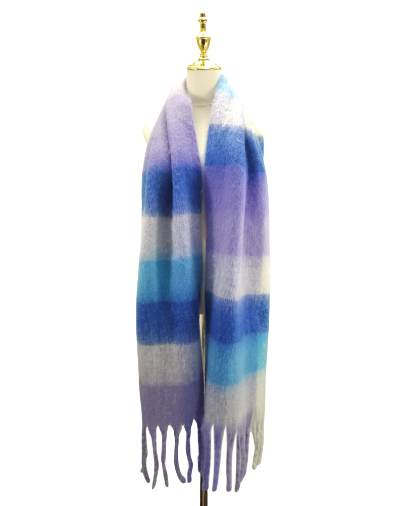 Cosy Check Blanket Scarf Assorted