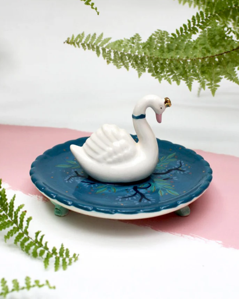 Secret Garden Swan Trinket Dish