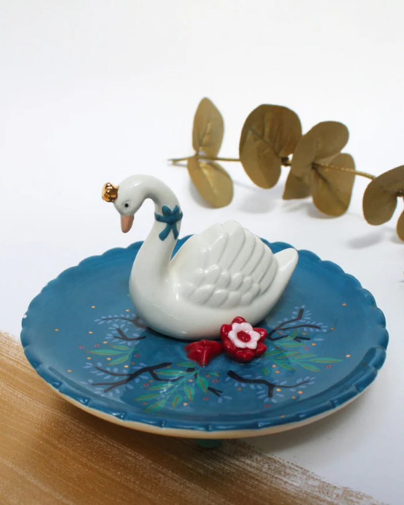 Secret Garden Swan Trinket Dish