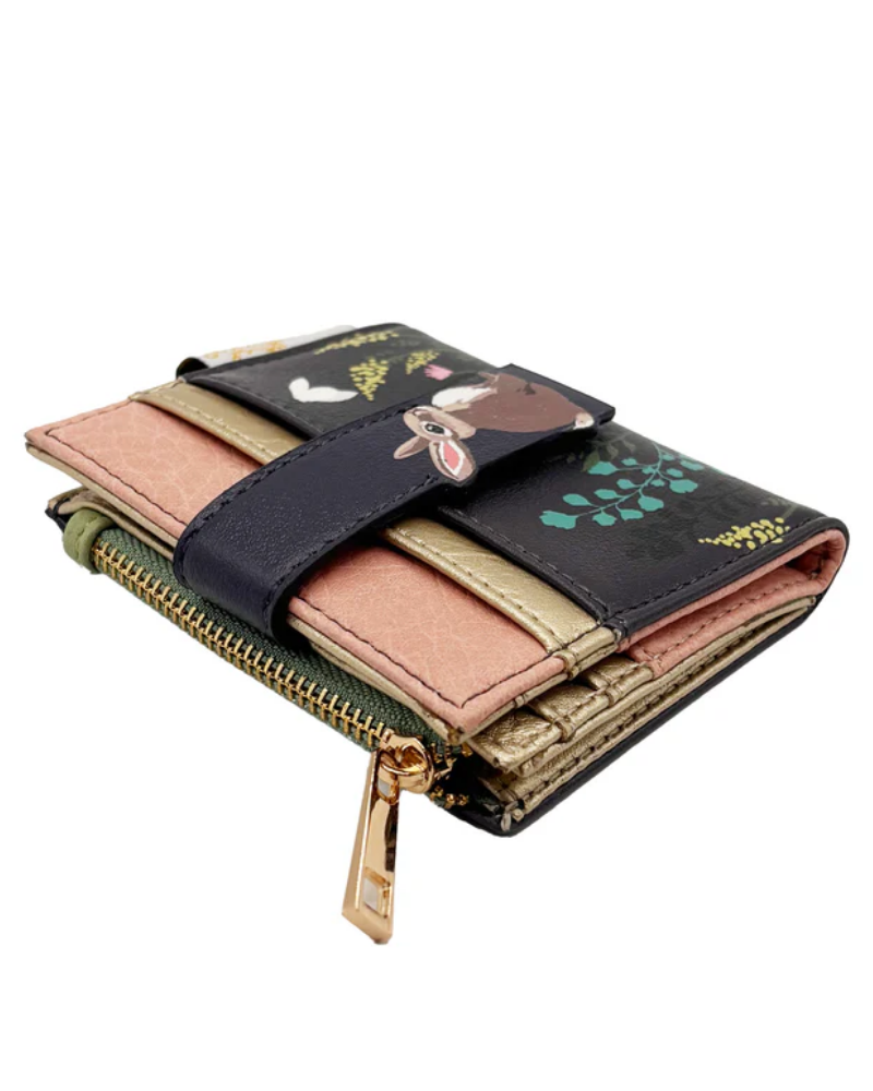 Secret Garden Rabbit Foldover Purse