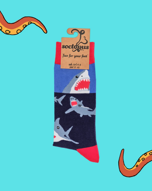 Shark Attack Crew Socks