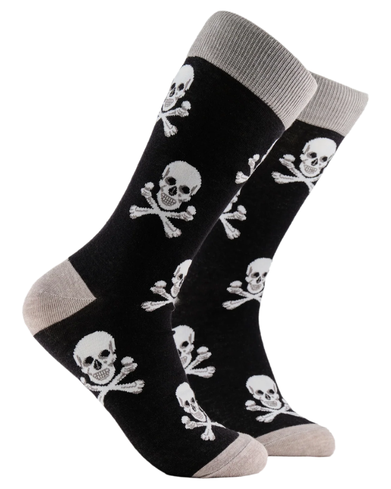 Pirate Skull & Crossbones Crew Socks