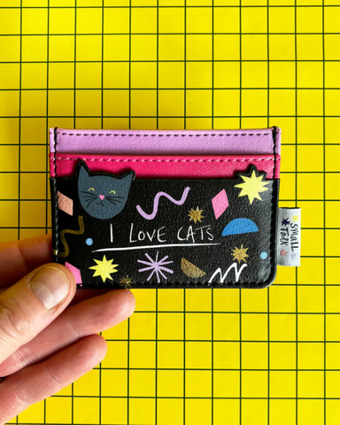 Small Talk 'I Love Cats' Card Holder