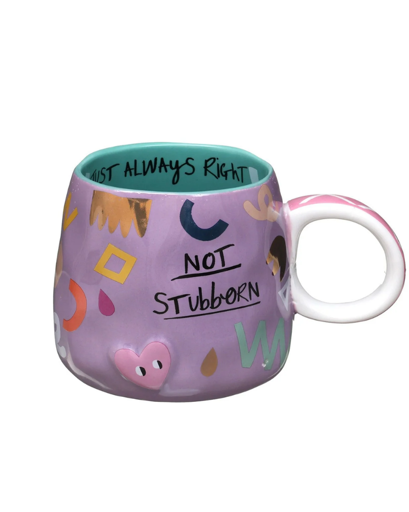 Not Stubborn Embossed Mug