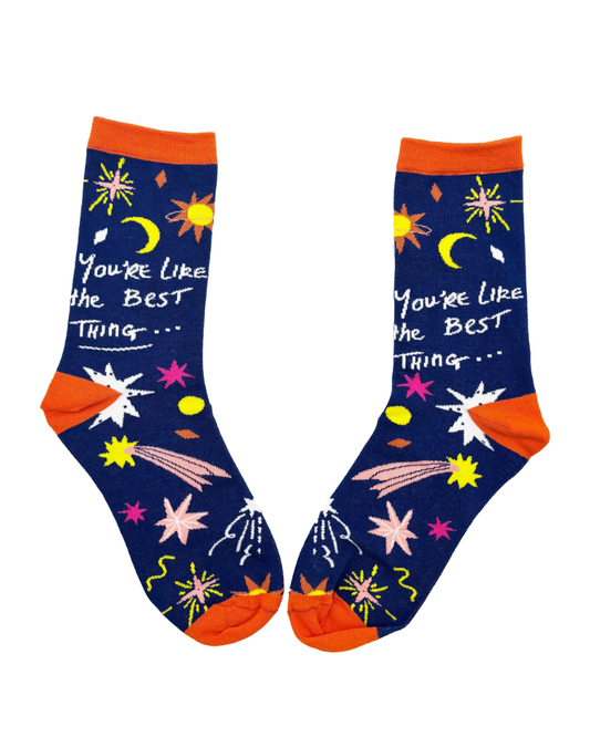 Small Talk You're The Best Crew Socks