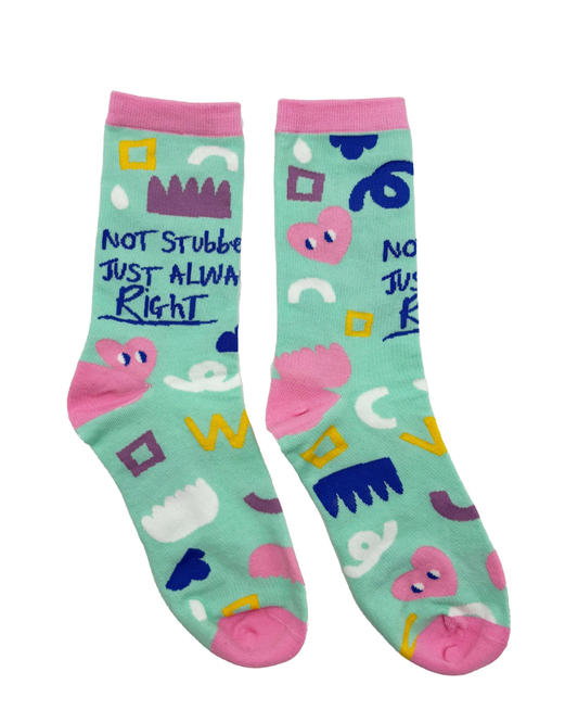 Not Stubborn Crew Socks