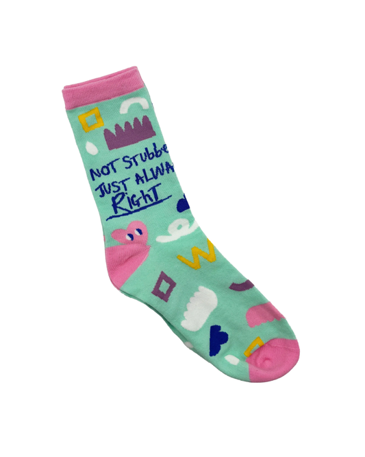 Not Stubborn Crew Socks