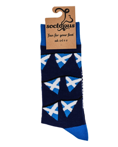 Men's Scottish Flag Bunting Socks