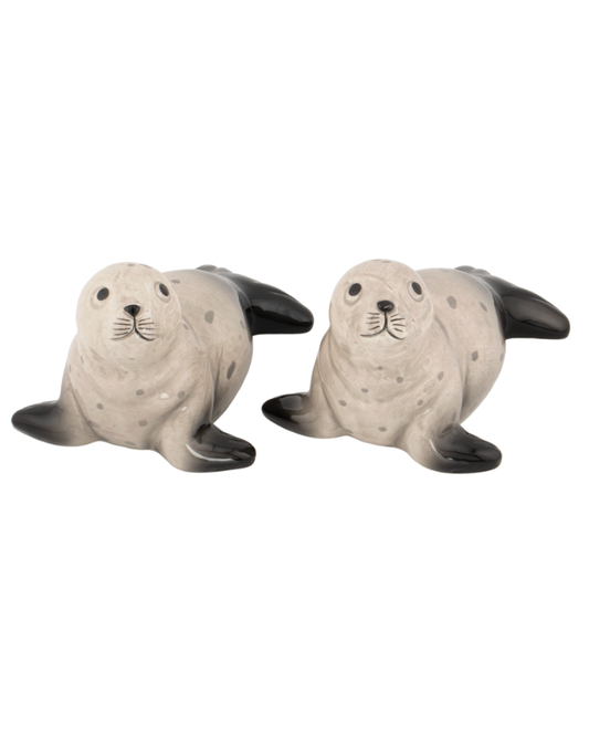 Hand Painted Seals Salt & Pepper Set