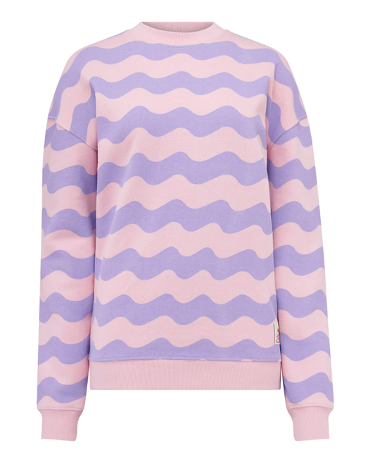 Noah Lilac Waves Sweatshirt By Sugarhill Brighton