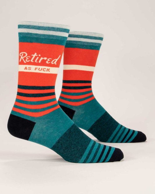 Retired As Fuck Crew Socks