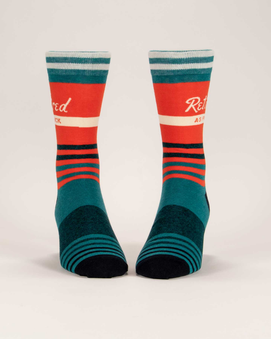 Retired As Fuck Crew Socks