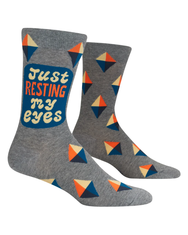 Just Resting My Eyes Crew Socks